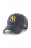 47brand șapcă MLB New York Yankees culoarea albastru marin, cu imprimeu, 47 Brand