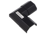 Conector unghiular negru W: 33mm H: 18mm
