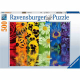 Cumpara ieftin Puzzle Reflexia Florilor, 500 Piese, Ravensburger