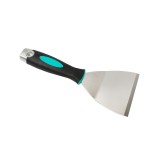 Spatula pentru indepartare placi 100mm cu capat metalic pentru lovire cu ciocanul, maner soft-grip - BIHUI-TRSC4