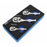 Cumpara ieftin Set mini-clicheti cu maner extra-scurt 3 piese