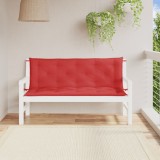 Cumpara ieftin Perne bancă de grădină 2buc., roșu, 150x50x7cm, țesătură oxford