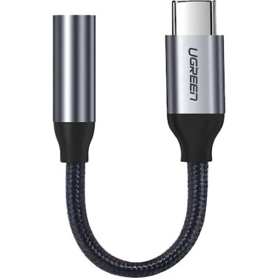 Adaptor Audio UGREEN USB Type-C 3.5 mm, 0.1 m, Gri foto