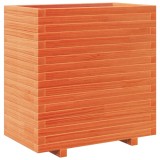 Cumpara ieftin Jardiniera gradina, maro ceruit, 70x40x72,5 cm, lemn masiv pin