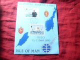 Bloc Insula Man 1980 - Vizita Regelui Olaf al Norvegiei, Nestampilat