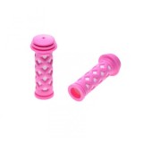 Set mansoane biciclete copii, culoare roz/alb, 85mm Cod:AWR2244P