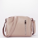 Geanta roz deschis din piele naturala 8923 123