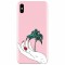 Husa silicon pentru Apple Iphone X, Palm Tree