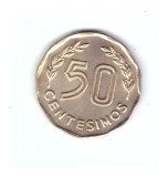 Moneda Uruguay 50 centesimos 1981, stare foarte buna, cu luciu
