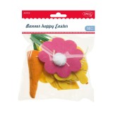 Cumpara ieftin Banner Happy Easter Fetru - Accesorii Craft Daco