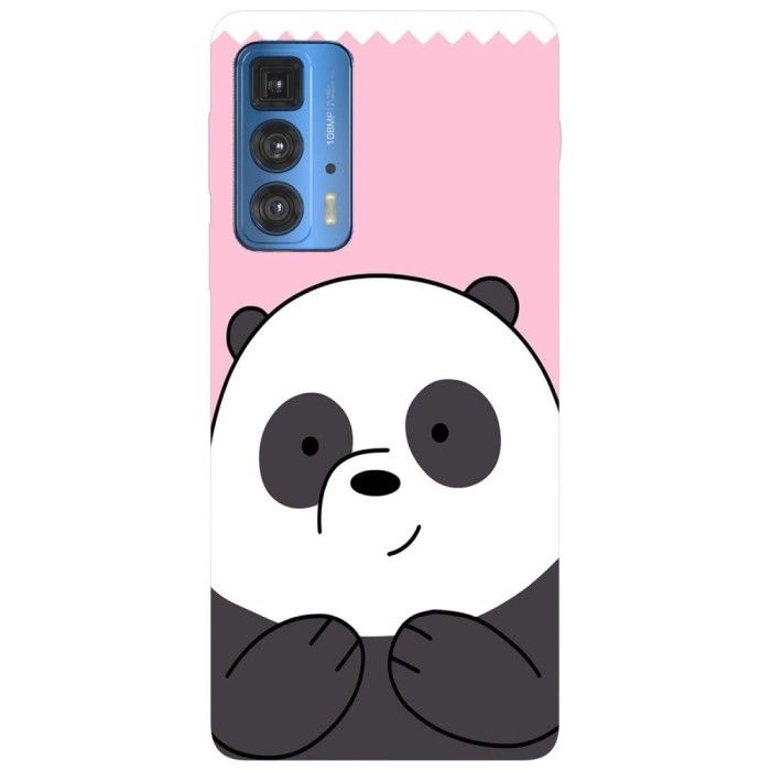 Husa compatibila cu Motorola Edge 20 model Sweet panda We Bare Bears, Silicon, TPU, Viceversa