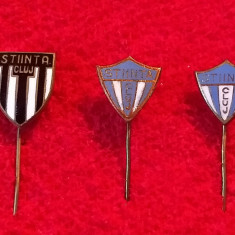 Lot 3 insigne fotbal - "STIINTA" CLUJ