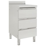 Cumpara ieftin Dulap de bucatarie comercial cu 3 sertare 50x60x96 cm