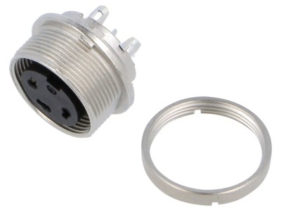 Conector M16 mamă 3 pini, drept foto