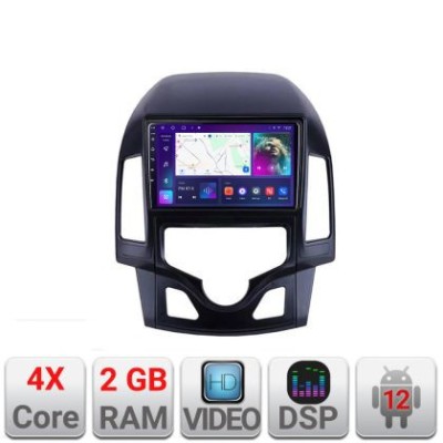 Navigatie HHyundai I30 2009-2012 clima automata A-I30AUTOMATIC 2+32 GB Android Waze USB Navigatie Internet Youtube Rad CarStore Technology foto