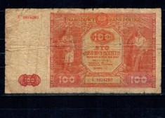 Polonia 1946 - 100 zlotych, uzata foto
