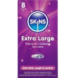 Prezervative Skins Extra Large 57x205mm, 8 buc