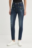 Desigual jeans AKIRA femei, culoarea bleumarin, 24WWDD24