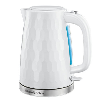 Ceainic electric Russell Hobbs Honeycomb 26050-70, 3000 W, 1.7 l, Oțel, Spout without underflow, Alb foto