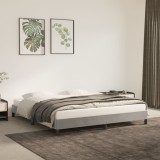 Gossi cadru de pat, gri deschis, 160x200 cm, catifea