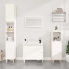 VidaXL Dulap de baie, alb, 65x33x60 cm, lemn prelucrat