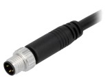 Conector M8 3-Pin Tată Drept cu Cablu 5m