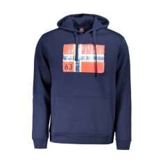 Hanorac bărbați fară fermoar cu imprimeu cu logo, Bleumarin &icirc;nchis, XL