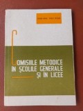 Comisiile metodice in scolile generale si in licee