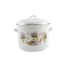 Oala emailata cu capac 24cm - 8,6l Handy KitchenServ