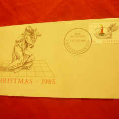 Plic FDC - Craciunul 1985 Australia