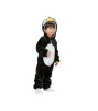 Costum Carnaval Pinguin Godan, 3-4 Ani (92/104cm), Unisex, Poliester, Negru/Alb, Animale, Serbare, Halloween