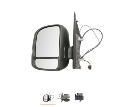 Oglinda usa exterioara MAN TGE, 11.2016-, VW CRAFTER, 02.2017-; TRANSPORTER/MULTIVAN (T6), 2017-, stanga, View Max, reglare electrica; carcasa neagra foto