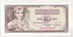 bnk bn Iugoslavia 10 dinari 1978 unc foto