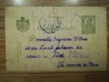 1920, CP trimisă către Liceul Lahobvari, R&acirc;mnicu V&acirc;lcea, de la Vulturesti, Olt