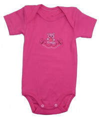 Body cu maneca scurta PIFOU-Model 6MS-F, Fucsia foto