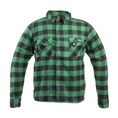 Camasa Moto W-Tec Terchis, 3XL, Negru/Verde foto