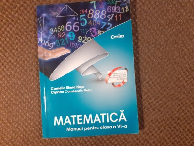 MATEMATICA MANUAL PENTRU CLASA A VI A CAMELIA ELENA NETA 2018 foto