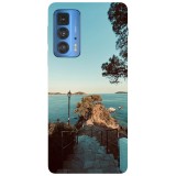 Husa compatibila cu Motorola G100 model Stairs to the sea, Silicon, TPU, Viceversa, Transparent, Carcasa