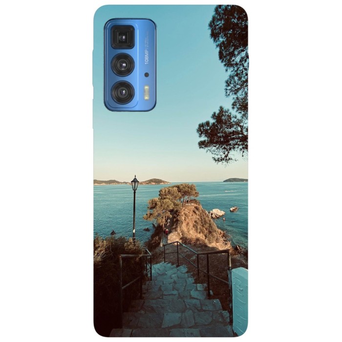 Husa compatibila cu Motorola G20 model Stairs to the sea, Silicon, TPU, Viceversa