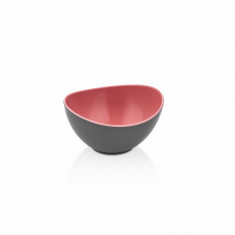 BOL OVAL BICOLOR, PLASTIC 14 X 12.5 X 7.5 CM, ROSU, ART OF DINING BY HEINNER