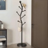 Cuier pentru haine, cu 7 carlige, in forma de S, din otel carbon, dimensiuni 178 x 30 cm, greutate maxima suportata 35 kg, negru
