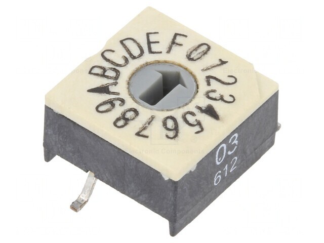 &Icirc;ntrerupător Codificare HEX/BCD 16 Poz SMD 100M&Omega;