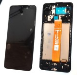 Display ecran cu Touchscreen si Rama pentru Samsung A12, SM-A125F, OEM, Negru, Compatibil