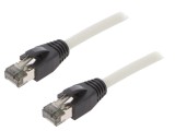 Patch cord S/FTP Cat 8.1 LSZH Gri 1.5m 26AWG