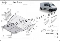 Scut metalic motor Opel Movano fabricat in perioada 1998 - 2010 APS-30,213
