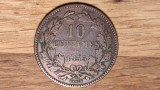 Luxemburg - moneda de colectie - 10 centimes 1855 - bronz - impecabila !