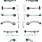 Kit brate suspensie / directie Audi A8 (03.1994 - 12.2002) - 12 piese QWP WSS999
