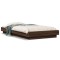 vidaXL Cadru de pat cu LED, stejar maro, 90x190 cm, lemn prelucrat 3281153