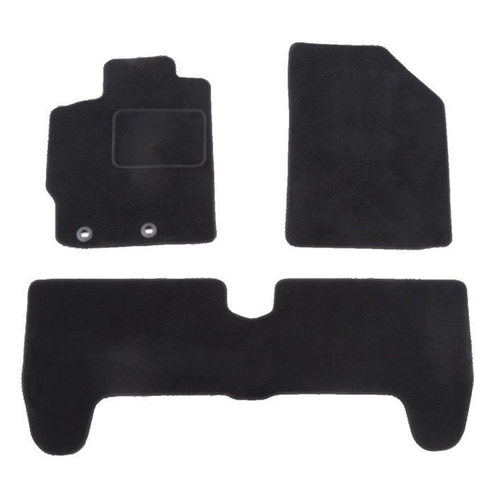 Set covorase auto mocheta Velor TOYOTA YARIS (XP90) HB, 01.2006-03.2011, negru,