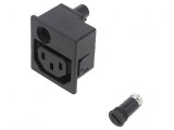 Conector alimentare AC soclu mamă 10A 250VAC IEC 60320